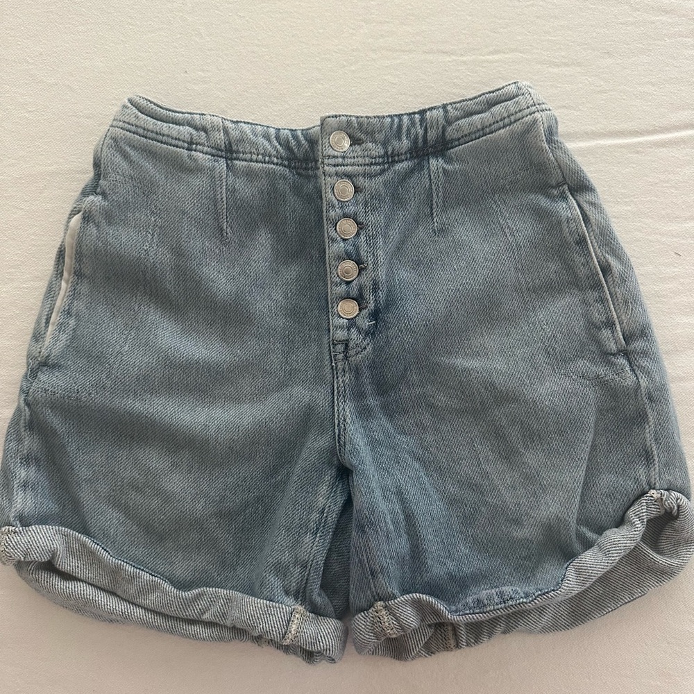 Free People Light Blue Jean Shorts